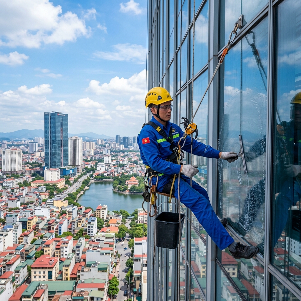 Vệ sinh kính và bề mặt kính